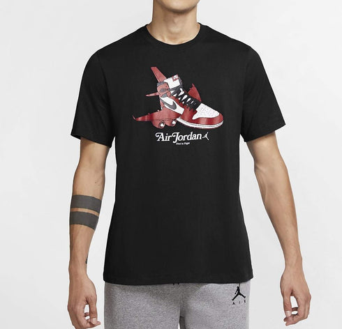 Men short-sleeve graphic Crew air jordan נייקי חולצת טישרט אייר ג'ורדן לגבר